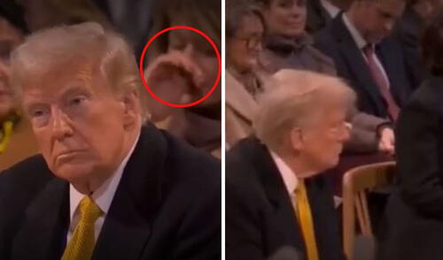 Anonymous publicó un video de Trump en un evento en Francia. Foto: composición LR/ Anonymous Donald Trump, Anonymous, Francia