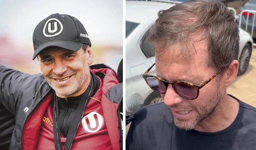 El director deportivo de Universitario se refirió a la posible partida del entrenador Fabián Bustos. Foto: composición Universitario/'X' Luccina Aparicio Manuel Barreto habló sobre Fabián Bustos