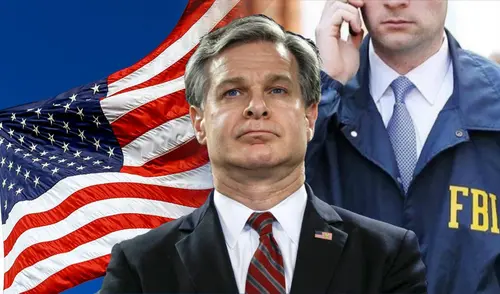 Christopher Wray renunciará como director del FBI antes de la presidencia de Trump. Foto: composición LR/ AFP Chris Wray, FBI, Donald Trump
