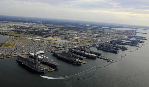 La base juega un papel crucial en la seguridad nacional de Estados Unidos y en las operaciones navales en el Atlántico. Foto: Naval Station Norfolk La base juega un papel crucial en la seguridad nacional de Estados Unidos y en las operaciones navales en el Atlántico.