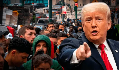 Revelan lista de refugios que dejarán de funcionar previo a las deportaciones de Trump | Composición: Ariana Espinoza Estados Unidos, Donald Trump, inmigrantes