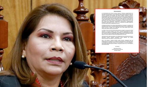 Suspendida fiscal Marita Barreto dedico palabras a sus excompañeros