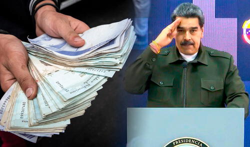 El dinero de los bonos de la Patria se puede transferir a tu cuenta de banco. Foto: composición LR/EFE/Nicolás Maduro Bono Día de la Policía 2024