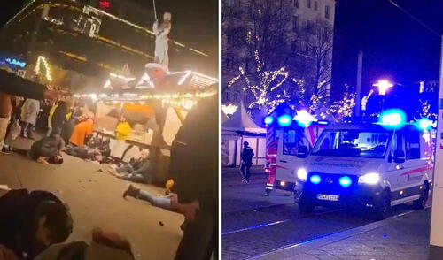 Un conductor embistió a un grupo de personas en el mercado navideño de Magdeburgo, lo que ha dejado varios heridos. Foto: composición LR/dpa / Dörthe Hein Un conductor atropelló a un grupo de personas en el mercado navideño de Magdeburgo