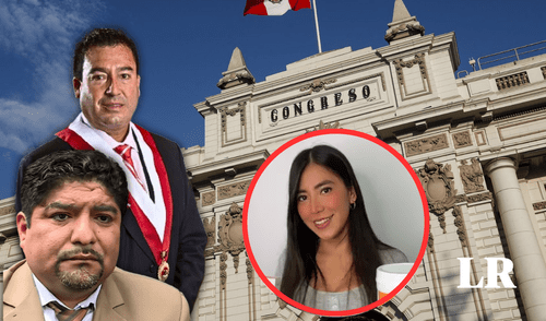 Isabel Cajo Salvador, actualmente en el despacho del congresista Edwin Martínez y extrabajadora de Torres Saravia, ganaba 7 mil soles sin contar con estudios superiores. | Composición LR. Isabel Cajo Salvador, actualmente en el despacho del congresista Edwin Martínez y extrabajadora de Torres Saravia, ganaba 7 mil soles sin contar con estudios superiores.