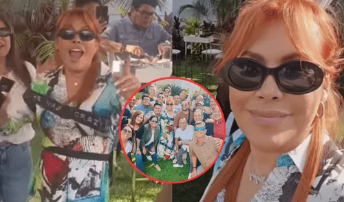 Magaly Medina celebró a lo grande con su equipo