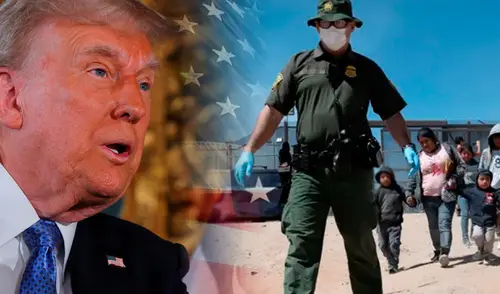 La comunidad inmigrante evidencia su preocupación ante la toma de mando de Donald Trump. Foto: composición LR/AFP. La comunidad inmigrante evidencia su preocupación ante la toma de mando de Donald Trump.