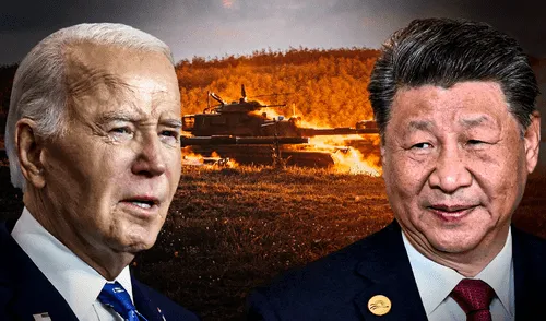 Estados Unidos y China mantienen un nuevo enfrentamiento geopolítico. Foto: Composición LR/Jazmin Ceras Estados Unidos, apoyo militar de USA a Taiwán, China amenaza a USA, Biden, Xi Jinping