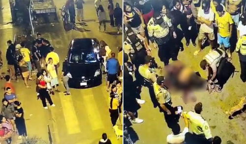 Vecinos de Ate linchan a presuntos delincuentes que roban carros