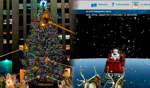 Novedosa aplicación permite seguir en vivo a Papá Noel | Foto: Lr/ NORAD Estados Unidos, Navidad, Papá Noel