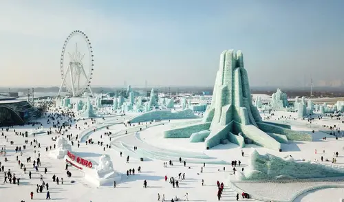 El parque de hielo más grande del mundo está en China: se construye cada año y temperaturas llegan a los -34°