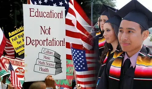 El Departamento de Educación de Oklahoma presentó un proyecto que propone identificar a inmigrantes indocumentados y exigir a los estudiantes presentar pruebas de ciudadanía al momento de inscribirse en las escuelas. Foto: composición LR/difusión Oklahoma, Departamento de Educación de Oklahoma, estudiantes indocumentados