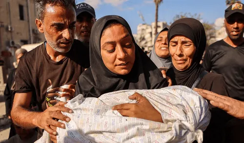 Más de 45.000 palestinos fallecieron en Gaza por el conflicto bélico de Israel. Foto: France 24.