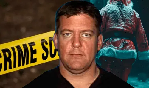 Descubre la historia de Bruce Pardo, el hombre que, disfrazado de Santa Claus, cometió una masacre en Navidad en California. Un caso que sigue estremeciendo al mundo. Foto: composición LR/Freepik/AFP bruce pardo, santa claus, navidad, california, masacre