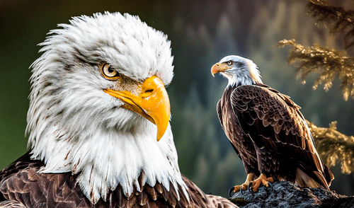 A pesar de haber sido un símbolo nacional desde 1782, el águila calva nunca había tenido un estatus oficial. Foto: Composición LR/PNGtree/WFLA.