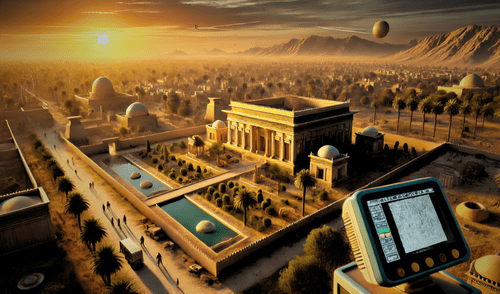 Las estructuras de Dur-Sharrukin duplican el tamaño de la actual Casa Blanca y reflejan una organización social y administrativa sorprendentemente avanzada para la época. Foto: IA de LR Casa Blanca, Estados Unidos, Dur-Sharrukin, ciudad asiria, Jörg Fassbinder