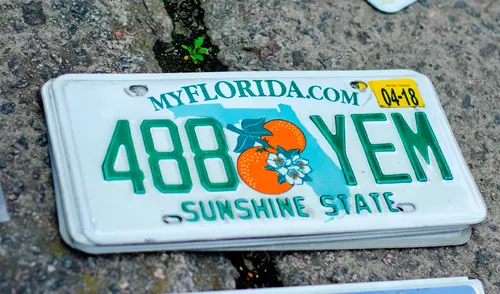 Prohibición de placas en Florida