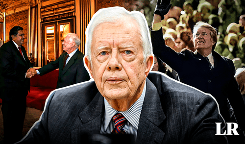 Jimmy Carter fue el 39.º presidente de Estados Unidos, desde 1977 hasta 1981. Foto: composición de Gerson Cardoso/La República/AFP/Andina Jimmy Carter fue el 39.º presidente de Estados Unidos, desde 1977 hasta 1981.