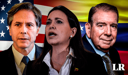 Blinken, María Corina Machado, Edmundo González