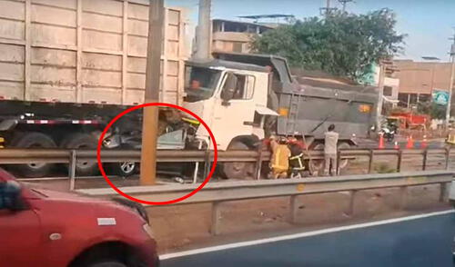 Accidente en Panamericana Sur