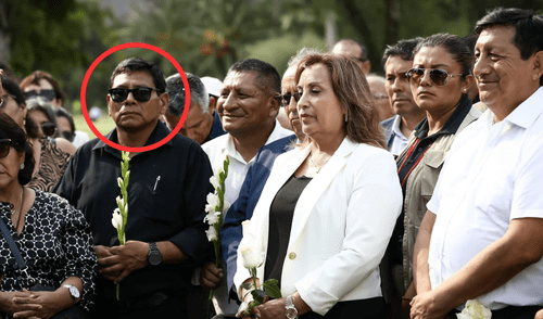 Carlos Guillén se ve en varias foto junto a la presidenta Dina Boluarte.