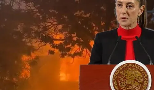 Sheinbaum explicó la importancia de apoyar a sus compatriotas afectados por el incendio en Los Ángeles. Foto: CDN Sheinbaum, incendio en Los Ángeles, Gavin Newson