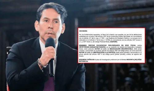 Horas antes, Julio Demartini anunció que evaluará su renuncia al Midis. Foto: composiciónLR/difusión Horas antes, Julio Demartini anunció que evaluará su renuncia al Midis.