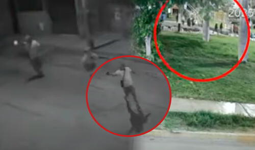 Niños tuvieron que refugiarse tras escuchar los disparos de los pandilleros/Composición LR/Foto: Panamericana Niños y adolescentes tuvieron que refugiarse tras escuchar los disparos de los pandilleros/Composición LR/Foto: Panamericana