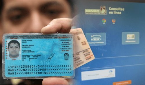 Ingresa a la plataforma online de Reniec para conocer el estado de tu DNI. Foto: composición LR/Andina dni y consulta en línea de Reniec