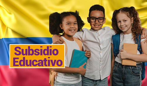 Los apoyos económicos a los escolares en Colombia rondan los 2.000 pesos