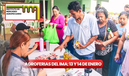 Agroferias del IMA 13 y 14 enero