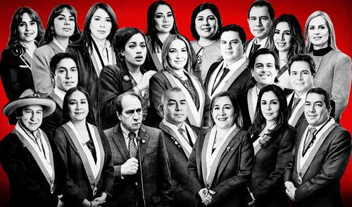 El Ministerio Público denunció a 24 congresistas en lo que va de este quinquenio. Composición: LR larepublica.pe