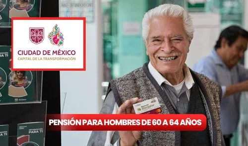 Pensión Bienestar para hombres 60 a 64 años