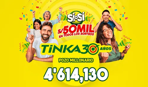 Sigue AQUÍ los resultados del próximo sorteo de La Tinka. Foto: La Tinka La Tinka, Intralot, loteria, Perú