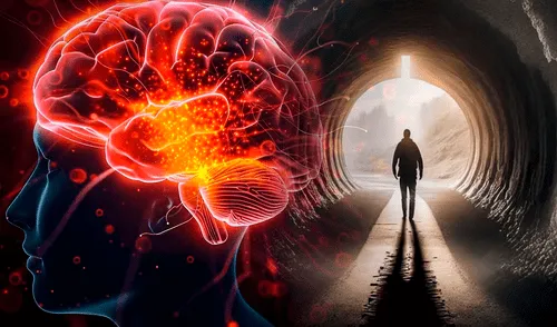 Estudio científico revela la actividad cerebral en los momentos previos a la muerte. Foto: composición LR Científicos revelan la actividad cerebral antes de morir.