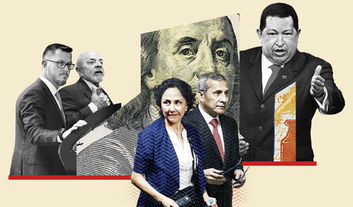 Ollanta Humala y Nadine Heredia entran en la fase final del juicio público. Ilustración: Ricardo Cervera Ollanta Humala y Nadine Heredia entran en la fase final del juicio público. Ilustración: Ricardo Cervera