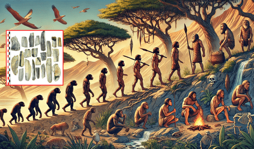 A lo largo de este tiempo, la especie humana ha experimentado transformaciones biológicas, culturales y sociales que han dado forma a lo que somos hoy. Foto: composición LR/chatgpt/National Geographic A lo largo de este tiempo, la especie humana ha experimentado transformaciones biológicas, culturales y sociales que han dado forma a lo que somos hoy. Foto: composición LR/chatgpt/National Geographic