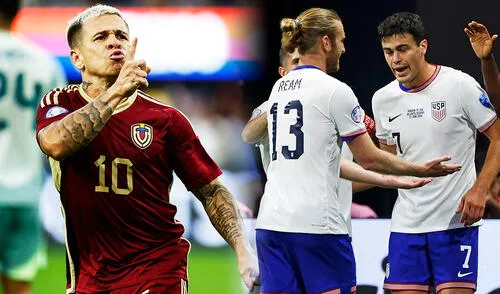 La última vez que Venezuela y Estados Unidos se enfrentaron, el juego terminó 3-0 a favor de los llaneros. Foto: composición LR/AFP ¿A qué hora juega Venezuela vs. Estados Unidos? - amistoso internacional