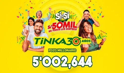 Conoce los números ganadores de La Tinka para HOY,15 de enero. Foto: La Tinka La Tinka