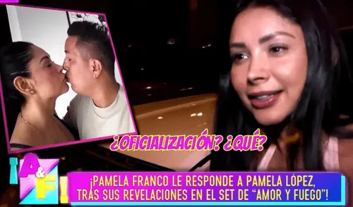 Pamela Franco aclaró que una foto con Christian Cueva no es oficialización. Foto: Composición LR/Willax Pamela Franco aclaró que una foto con Christian Cueva no es oficialización
