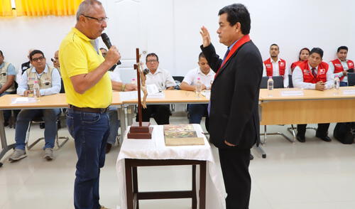 Presidente de la Corte juramente como integrante del comité de seguridad.