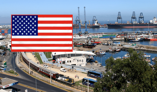 Puerto de San Antonio, que tiene una capacidad de 2,5 millones de TEU. Foto: Composición LR/Difusión