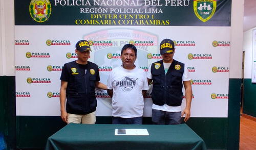 Policía Nacional detiene a delincuente tras robar cadena de oro/Foto: PNP