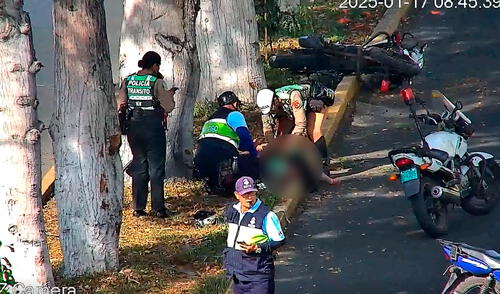 Los policías fueron trasladados de emergencia a la clínica Providencia. Foto: composición LR Accidente vehicular en el Callao deja a dos policías gravemente heridos