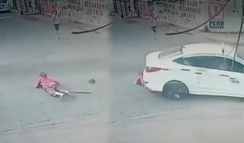 Adulta mayor fue trasladada al hospital Negreiros a fin de atender sus heridas de emergencia/Composición LR/Foto: América Noticias