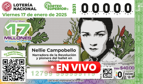 Resultados Sorteo Superior 17 enero 2025 | Lotería Nacional resultados hoy | Número ganador Sorteo Superior 17 enero | Sorteo Superior EN VIVO 17 enero 2025