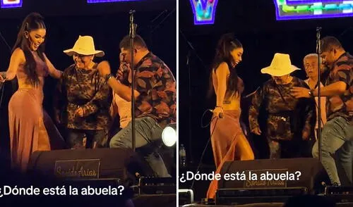 Usuarios resaltaron la energía de la mujer. Foto: composición LR/ TikTok Adulta mayor sacó los 'pasos prohibidos' durante concierto en SJL: “Yo cuando por fin me dejen salir”