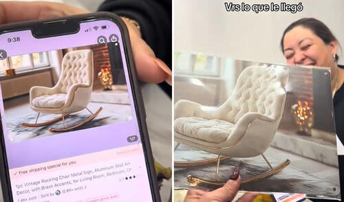 Mujer pidió un sofá por Temu y lo que le enviaron desata risas en redes: “Lean las letras pequeñas”