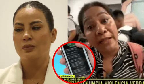 Pamela López denunció a la madre de Christian Cueva. Foto: Composición LR/Captura Willax TV Pamela López es la aún esposa de Christian Cueva.