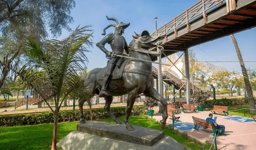 Se prevé que la estatua sea reubicada el 18 de enero en el pasaje Santa Rosa, en el centro de Lima. Foto: SERPAR estatua de francisco pizarro regresara a lima